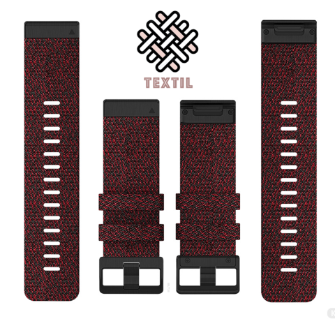 Garmin QuickFit 26mm Red Nylon óraszíj	SKU: 010-12864-06