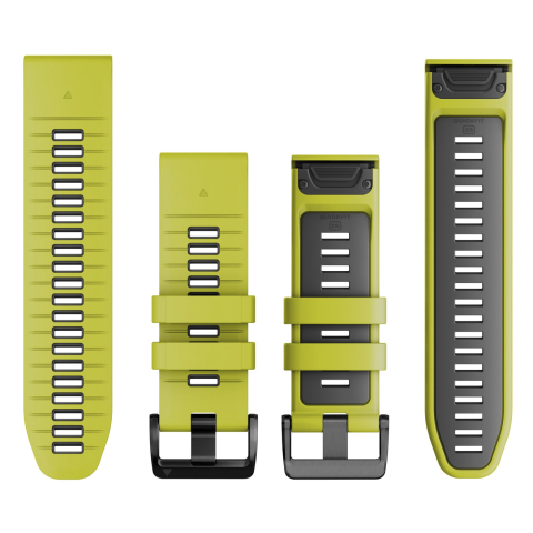 Garmin Garmin QuickFit® 26mm Electric Lime/Graphite betéttel szilikon óraszíj	SKU:010-13281-03