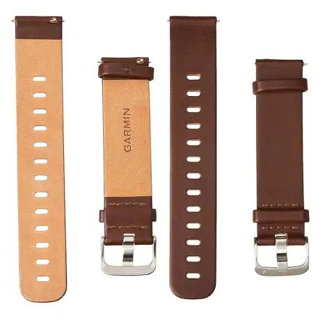 Garmin Quick Release 20mm bőr Sötétbarna óraszíj	| 010-12691-01