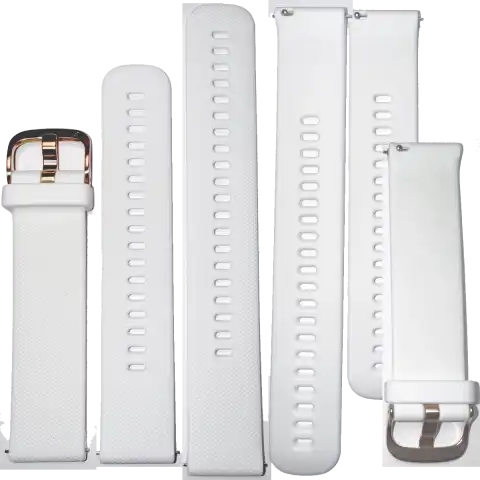 Quick Release 20mm szilikon White óraszíj Rose Gold csattal | 010-12924-10