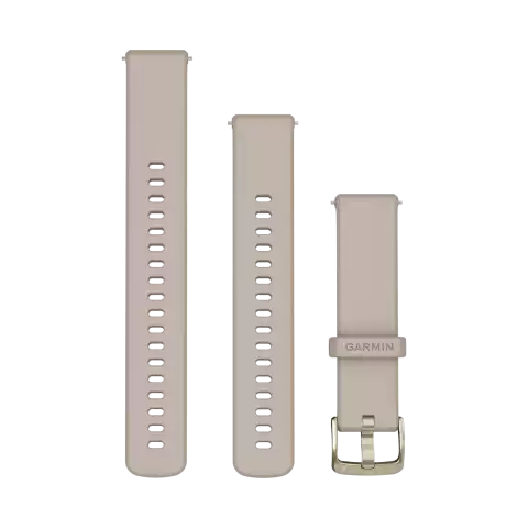 Garmin Quick Release 18mm French grey szilikon óraszíj, soft gold csattal | 010-13256-02