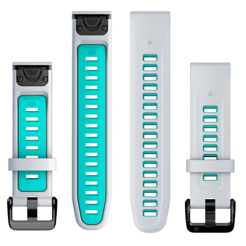Garmin QuickFit 20mm Whitestone/Aqua szilikon óraszíj. SKU:	010-13279-07
