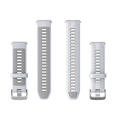 Garmin Forerunner® óraszíj (22 mm) Whitestone/Powder Grey SKU:010-11251-9Z