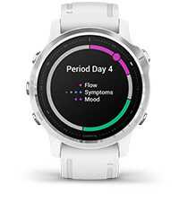 fēnix 6S with menstrual tracking screen