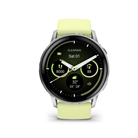 Garmin Venu® 4 Silver/ Citron – 45mm	010-03014-02