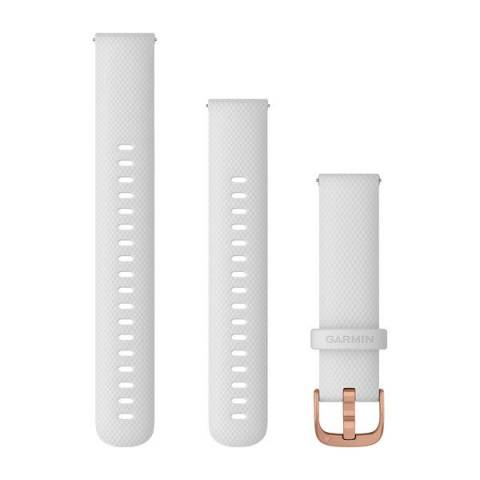 Quick Release Bands (18mm)
White with Rose Gold Hardware | 010-12932-0F