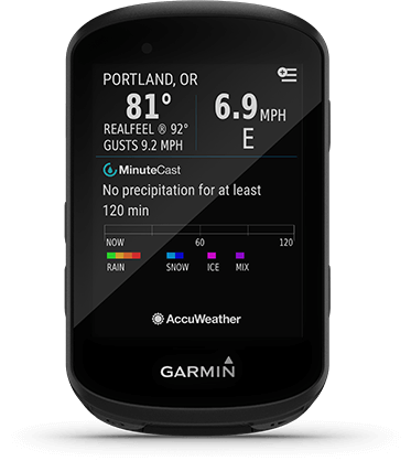 Edge 530 with Connect IQ screen