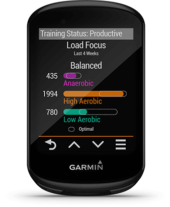 Edge 830 with tracking dynamics screen