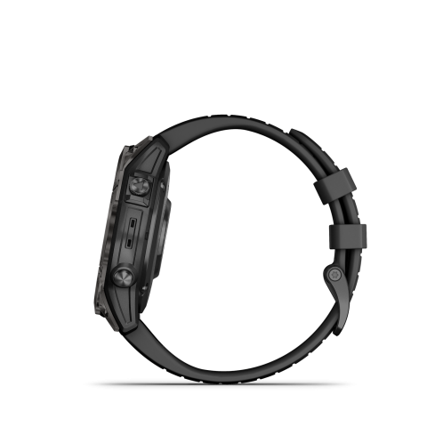 Garmin Epix Pro Sapphire (47mm) CarbonGray DLC Fekete bőr és fekete szilikon szíjjakkal (exclusive)