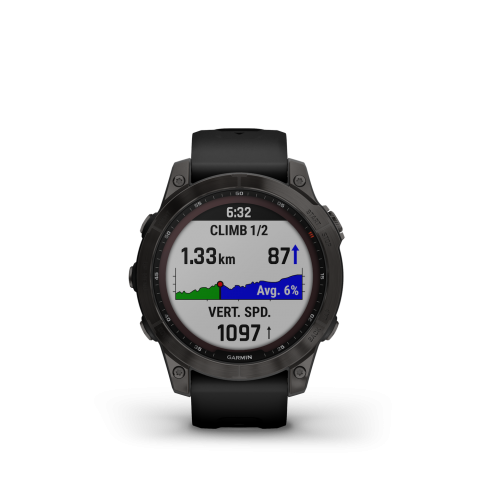 Garmin Fenix 7 Sapphire Solar szürke DLC Titán