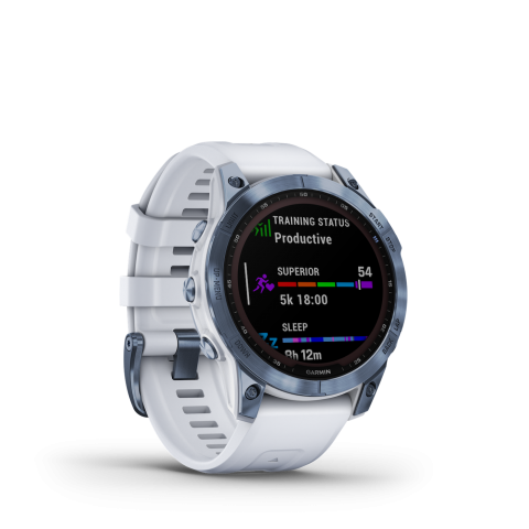 Garmin Fenix 7 Sapphire Solar ásványkék Titán