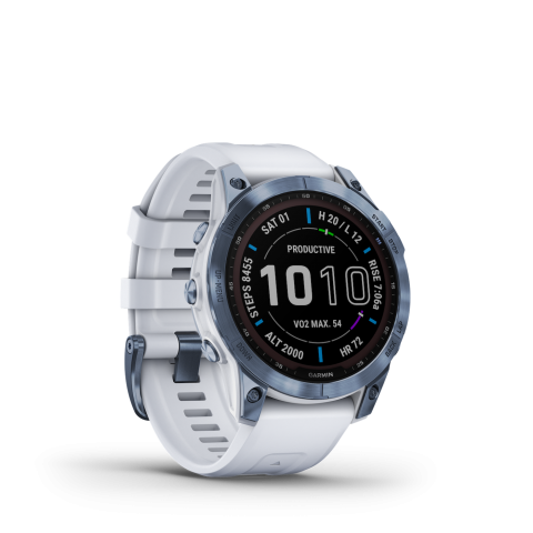 Garmin Fenix 7 Sapphire Solar ásványkék Titán