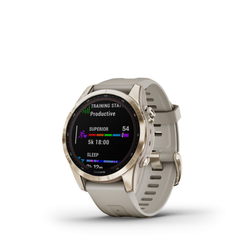Garmin Fenix 7s Sapphire Solar Cream Gold Titanium	010-02539-21