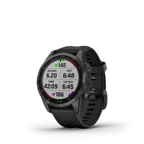 Garmin Fenix 7s Sapphire Solar Carbon Gray DLC Titanium	010-02539-25