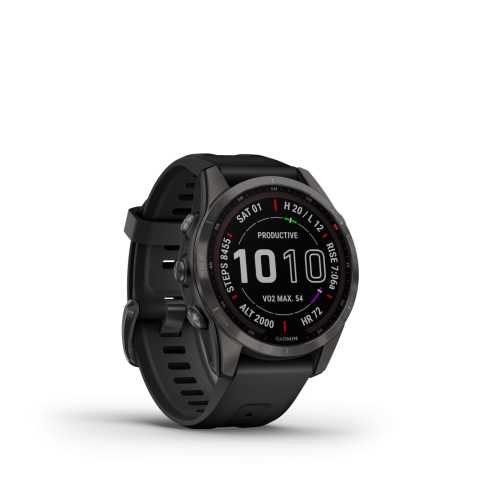 Garmin Fenix 7s Sapphire Solar Carbon Gray DLC Titanium	010-02539-25