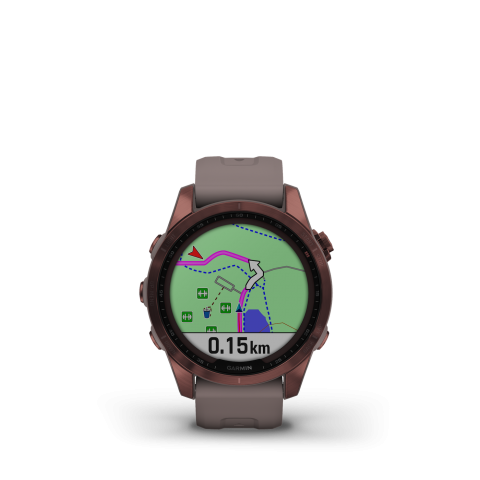 Garmin Fenix 7s Sapphire Solar Dark Bronze Titanium	010-02539-29