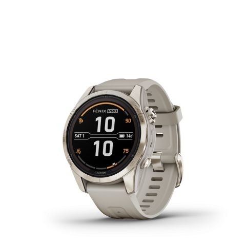 Garmin Fénix 7s PRO Solar Sapphire Titanium Soft Gold