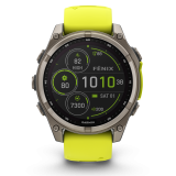 Garmin Fenix 8 Solar 47mm Sapphire Titan Graphite-Amp Yellow