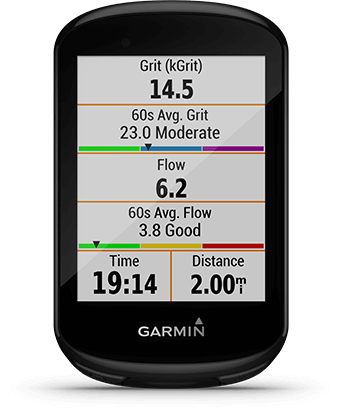 Edge 830 with grit and flow screen