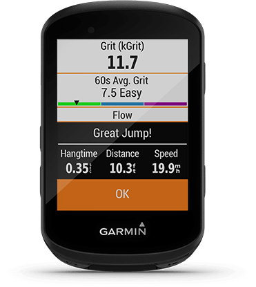 Edge 530 with MTB dynamics screen