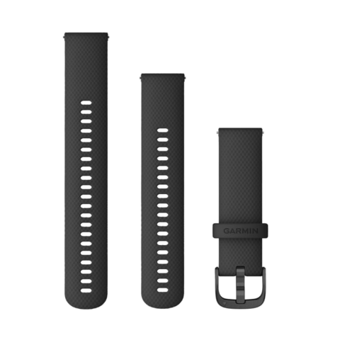 Garmin Quick Release 22mm Fekete színű szilikon óraszíj palaszürke csatal.
SKU: 010-12932-21
