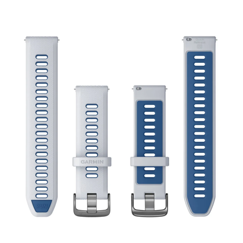 Garmin Quick Release 22mm Whitestone/Powder Grey színű szilikon óraszíj, palaszürke csatal. SKU:	010-11251-A1