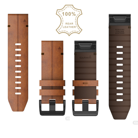 Garmin QuickFit 26mm Gesztenyebarna bőr óraszíj	SKU: 010-12864-05