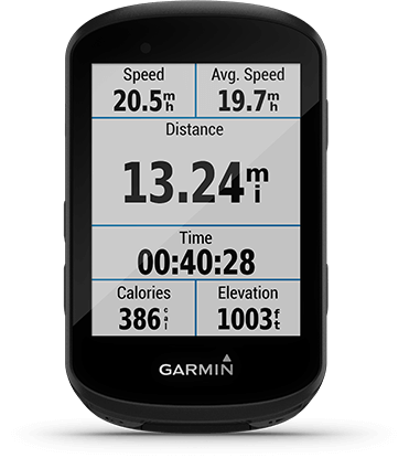 Edge 530 with Garmin Connect screen