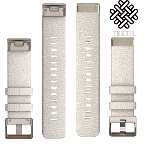 Garmin QuickFit 20mm Cream Heathered Nylon óraszíj | 010-13279-08