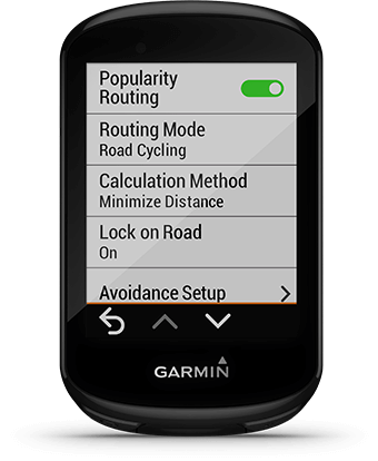 Edge 830 with Trendline screen