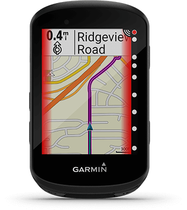 Edge 530 with Varia screen