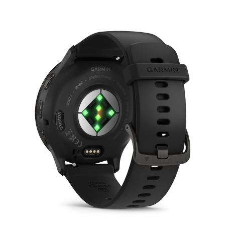 Garmin Venu® 3 Slate / Black bőr és szilikon szíjjal	010-02784-52